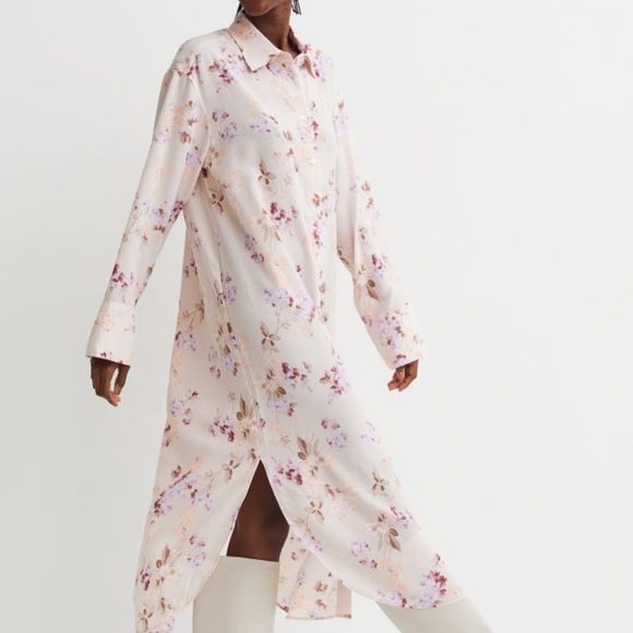 Floral long button up dress - Picture 5 of 5